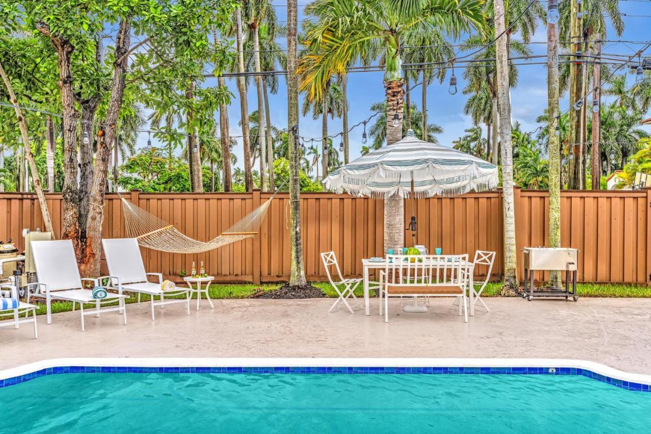 Tropical Oasis With Pool 10 Mins Airport & 5 Mins Beach Холивуд Екстериор снимка