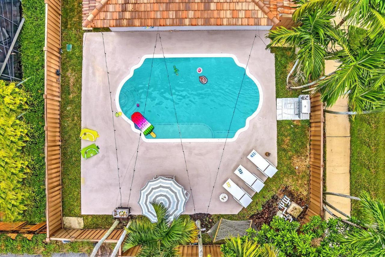 Tropical Oasis With Pool 10 Mins Airport & 5 Mins Beach Холивуд Екстериор снимка